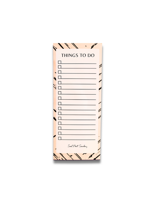 Things To Do Abstract Notepad