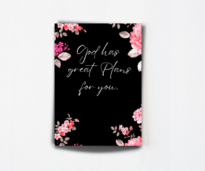 God Has Great Plans For You Greeting Card