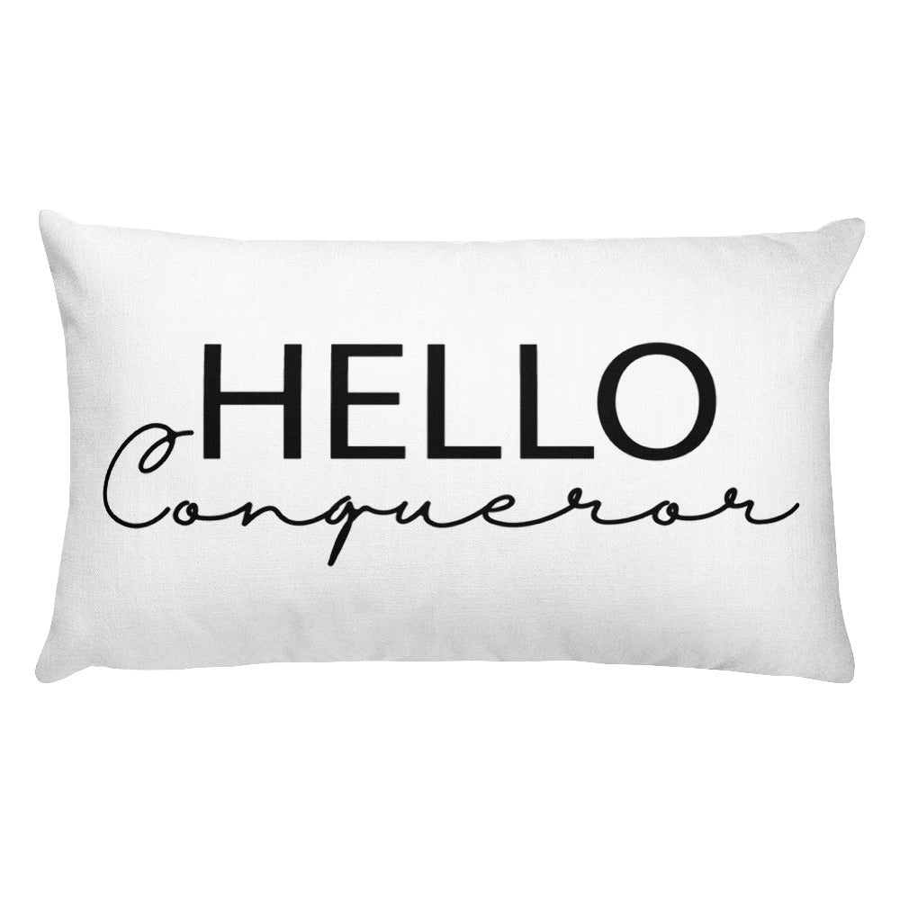 Hello Conqueror Accent Pillow